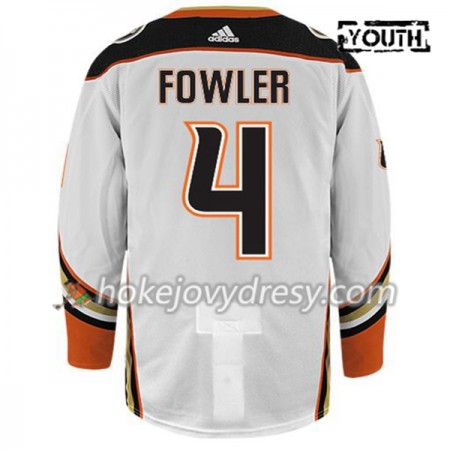 Dětské Hokejový Dres Anaheim Ducks CAM FOWLER 4 Adidas Bílá Authentic